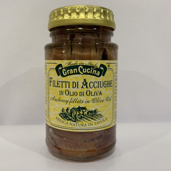 Filets d’anchois a l’huile d’olive (45%) Gran Cucina 140gr
