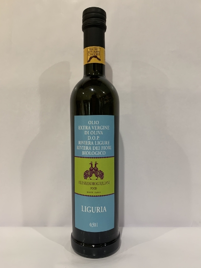 Huile d’Olive extra Vierge D.O.P Biologico - Riviera Ligurie – Alessandro Giuliani Food – IMPERIA  50cl